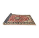 Sideview of Traditional Brown Medallion Rug, tr2919