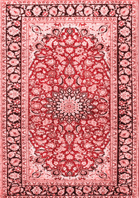 Medallion Red Traditional Rug, tr2919red