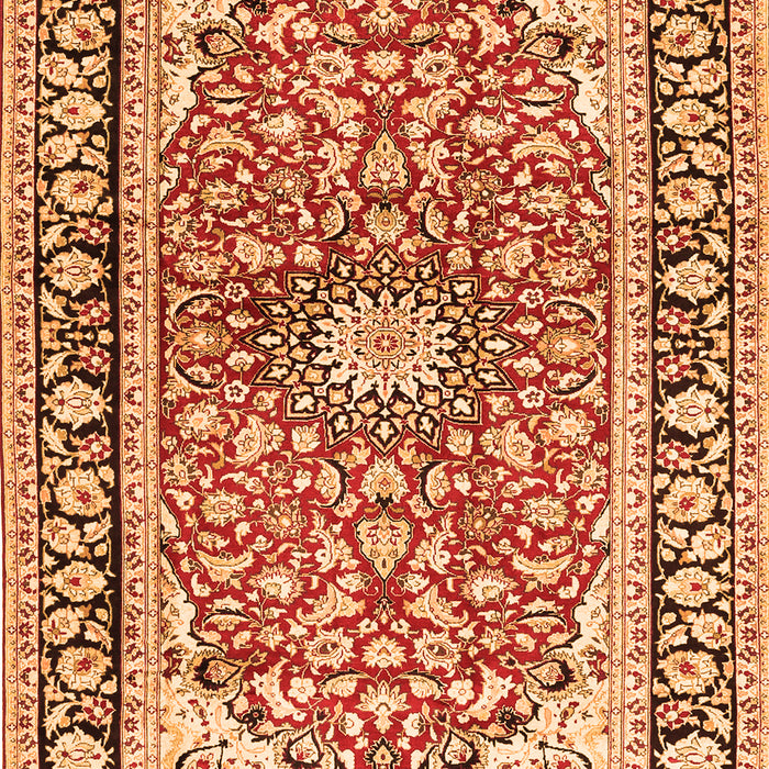 Medallion Orange Traditional Rug, tr2919org