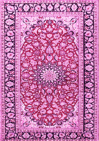 Medallion Pink Traditional Rug, tr2919pnk