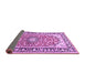 Sideview of Medallion Purple Traditional Rug, tr2919pur