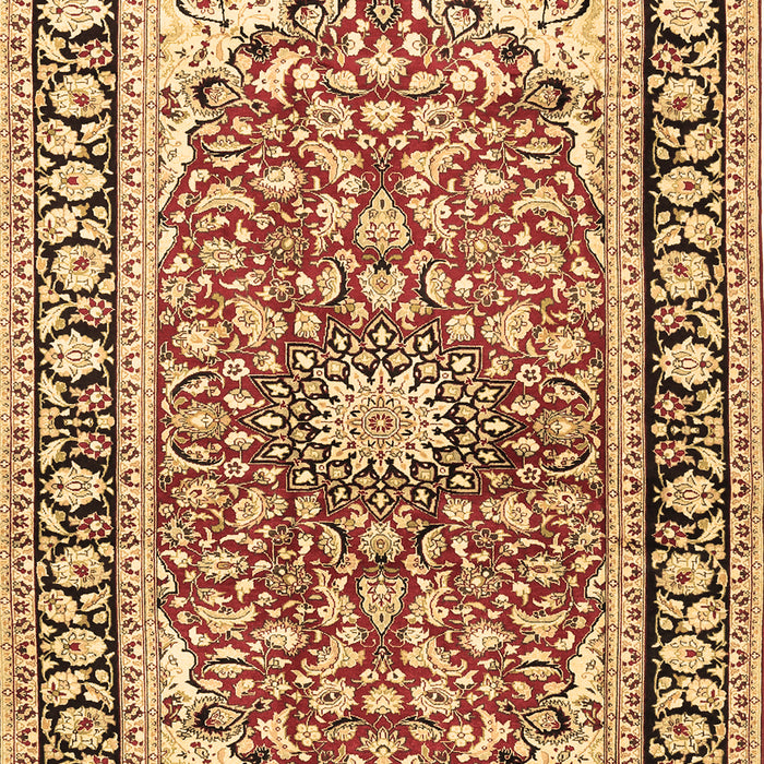 Medallion Brown Traditional Rug, tr2919brn