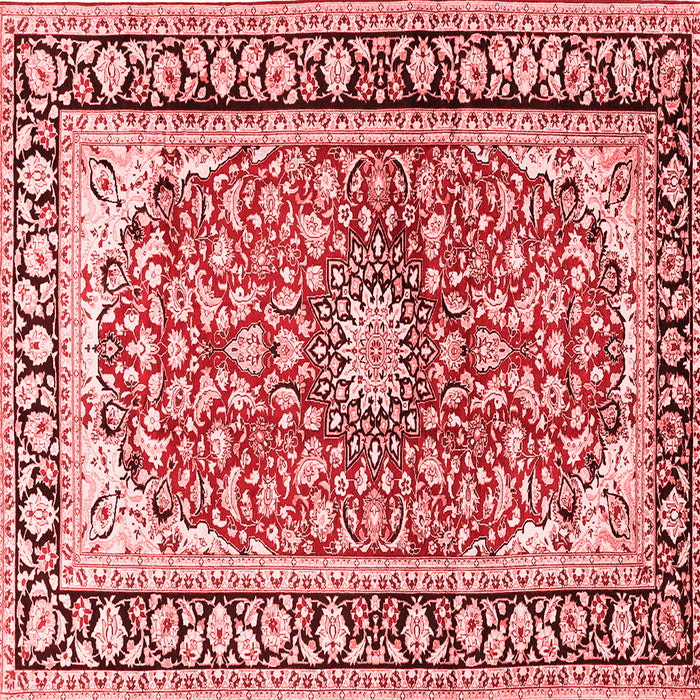 Medallion Red Traditional Rug, tr2919red