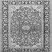 Serging Thickness of Medallion Gray Traditional Rug, tr2919gry