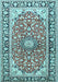 Medallion Light Blue Traditional Rug, tr2919lblu