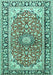 Medallion Turquoise Traditional Rug, tr2919turq