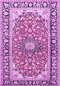 Medallion Purple Traditional Rug, tr2919pur