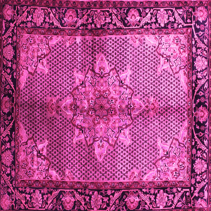 Square Persian Pink Traditional Rug, tr291pnk