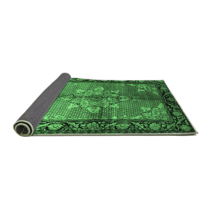 Sideview of Persian Emerald Green Traditional Rug, tr291emgrn