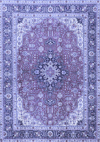 Medallion Blue Traditional Rug, tr2920blu