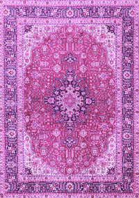 Medallion Purple Traditional Rug, tr2920pur