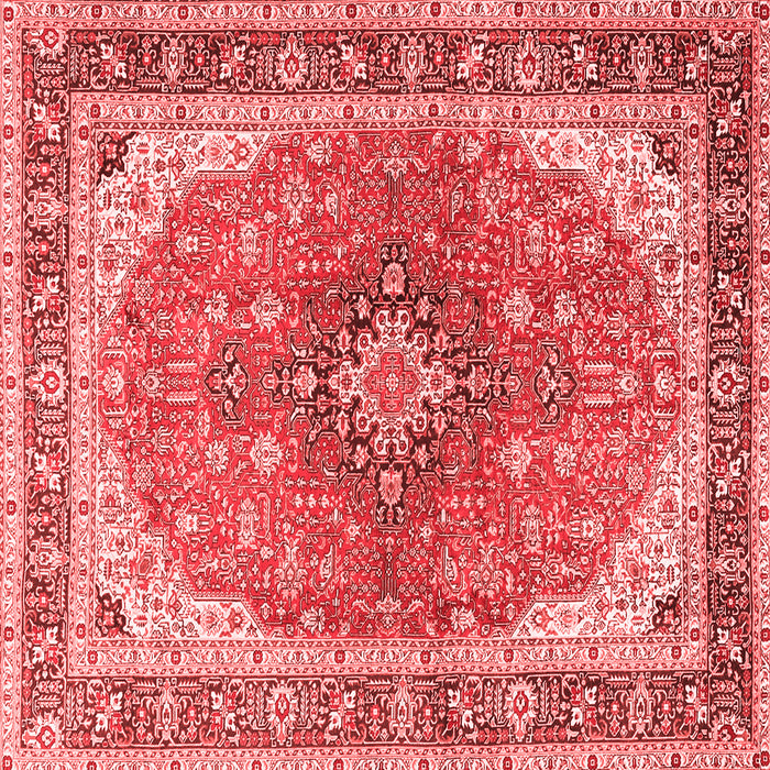 Medallion Red Traditional Rug, tr2920red