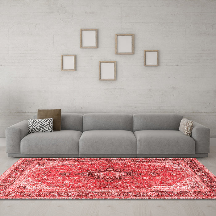 Traditional Red Washable Rugs