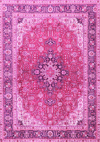 Medallion Pink Traditional Rug, tr2920pnk