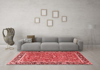 Machine Washable Persian Red Traditional Rug, wshtr2921red