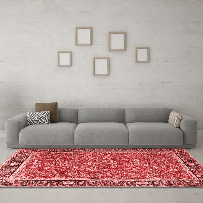 Traditional Red Washable Rugs