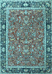 Persian Light Blue Traditional Rug, tr2921lblu