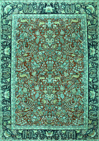 Persian Turquoise Traditional Rug, tr2921turq