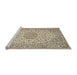 Sideview of Machine Washable Traditional Brown Rug, wshtr2922