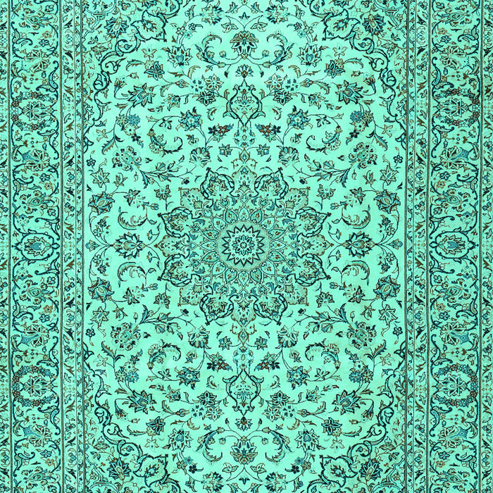 Machine Washable Persian Turquoise Traditional Area Rugs, wshtr2922turq