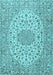 Machine Washable Persian Light Blue Traditional Rug, wshtr2922lblu