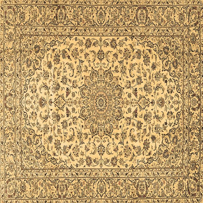 Square Persian Brown Traditional Rug, tr2922brn