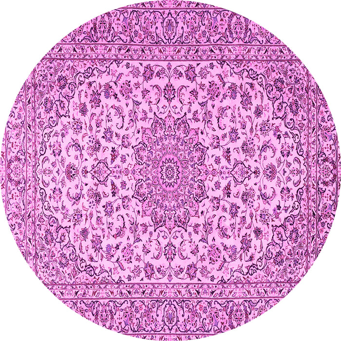Round Persian Pink Traditional Rug, tr2922pnk