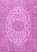 Machine Washable Persian Pink Traditional Rug, wshtr2922pnk