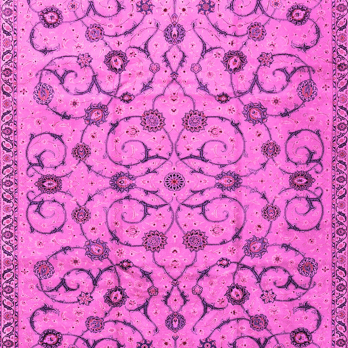 Machine Washable Persian Pink Traditional Rug, wshtr2923pnk