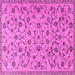 Square Persian Pink Traditional Rug, tr2923pnk