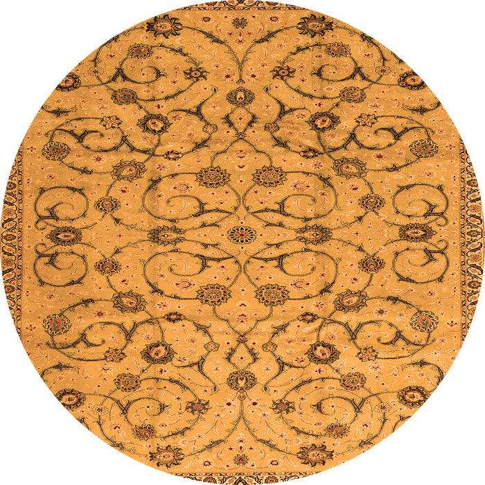 Square Persian Orange Traditional Rug, tr2923org