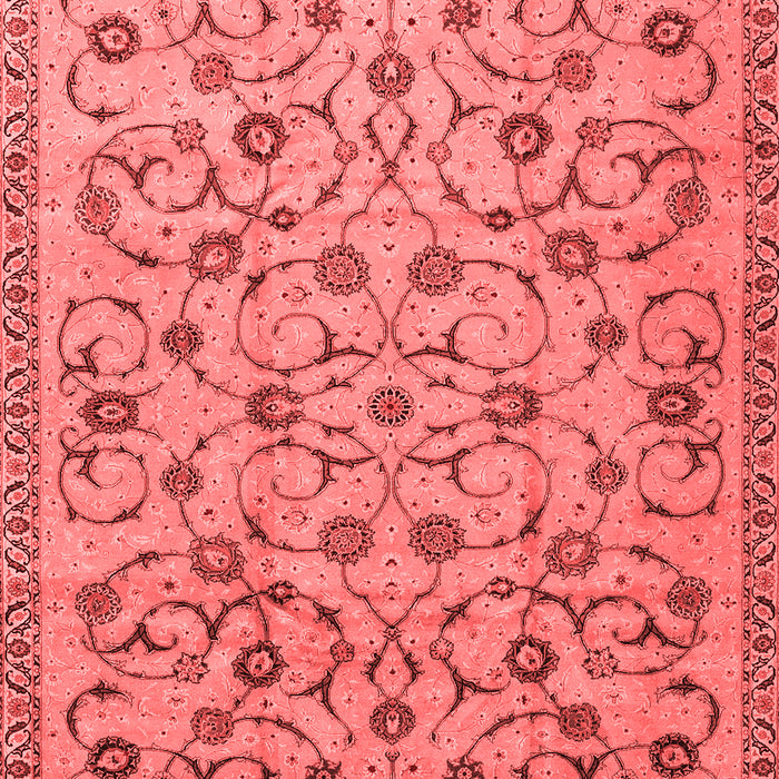 Machine Washable Persian Red Traditional Rug, wshtr2923red