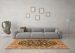 Machine Washable Persian Brown Traditional Rug in a Living Room,, wshtr2924brn