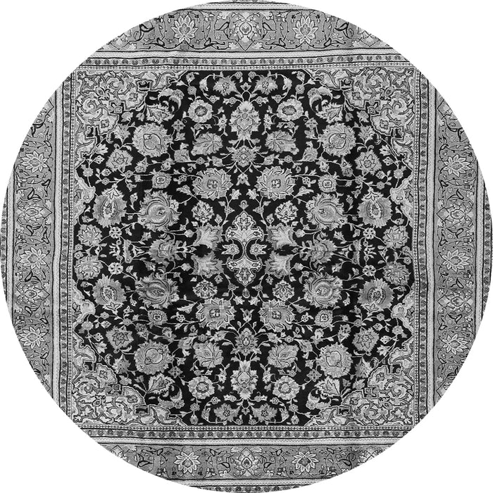 Machine Washable Persian Gray Traditional Rug, wshtr2924gry