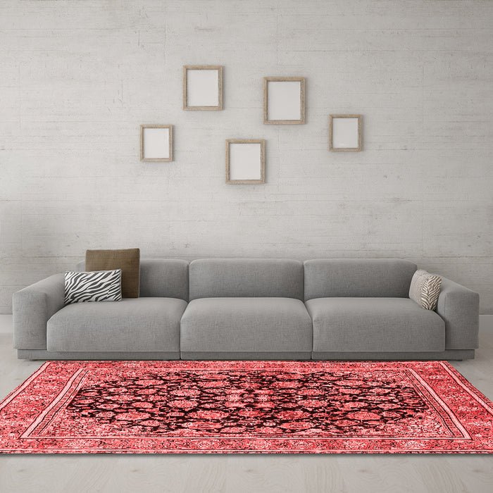 Traditional Red Washable Rugs