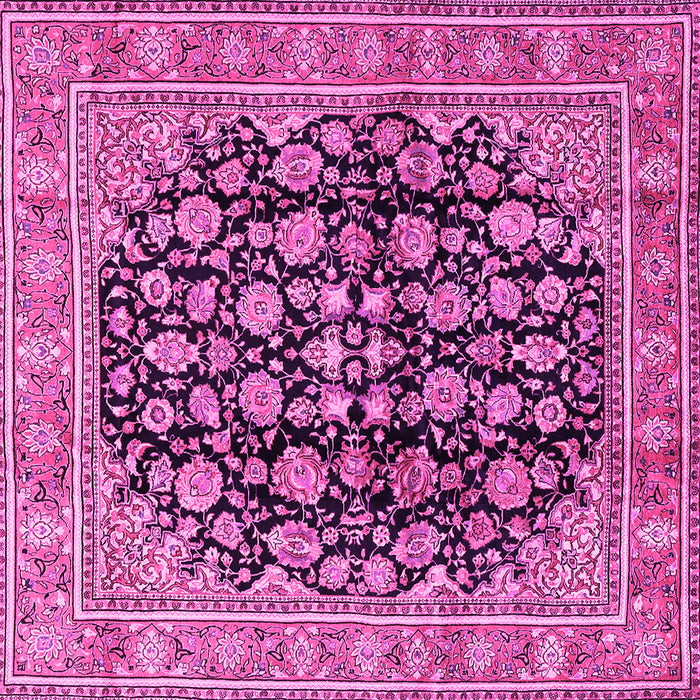Square Persian Pink Traditional Rug, tr2924pnk