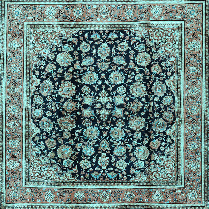 Square Persian Light Blue Traditional Rug, tr2924lblu