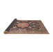 Sideview of Traditional Reddish Brown Persian Rug, tr2925