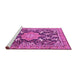 Sideview of Machine Washable Persian Pink Traditional Rug, wshtr2925pnk