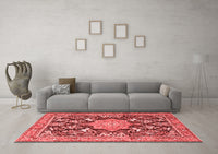 Machine Washable Persian Red Traditional Rug, wshtr2925red