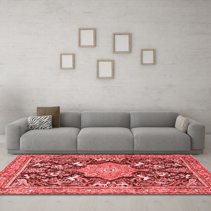 Traditional Red Washable Rugs