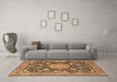 Machine Washable Persian Brown Traditional Rug in a Living Room,, wshtr2925brn