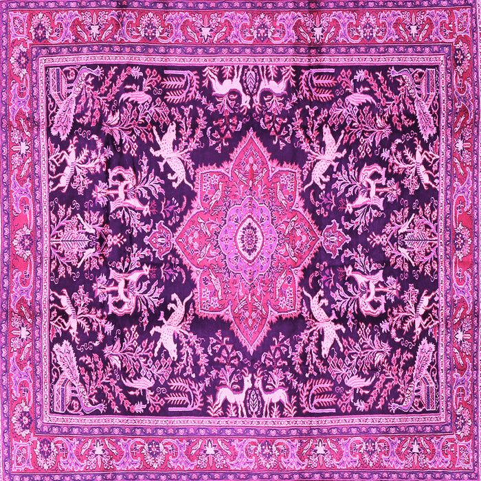 Square Persian Pink Traditional Rug, tr2925pnk