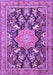 Machine Washable Persian Purple Traditional Area Rugs, wshtr2925pur