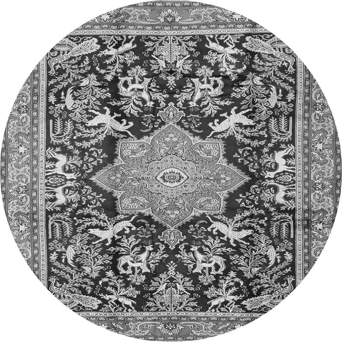 Square Persian Gray Traditional Rug, tr2925gry
