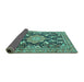 Sideview of Persian Turquoise Traditional Rug, tr2925turq