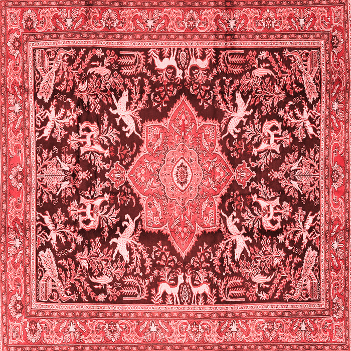 Machine Washable Persian Red Traditional Rug, wshtr2925red