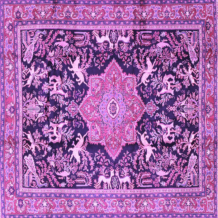 Square Persian Purple Traditional Rug, tr2925pur