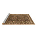 Sideview of Machine Washable Persian Brown Traditional Rug, wshtr2926brn