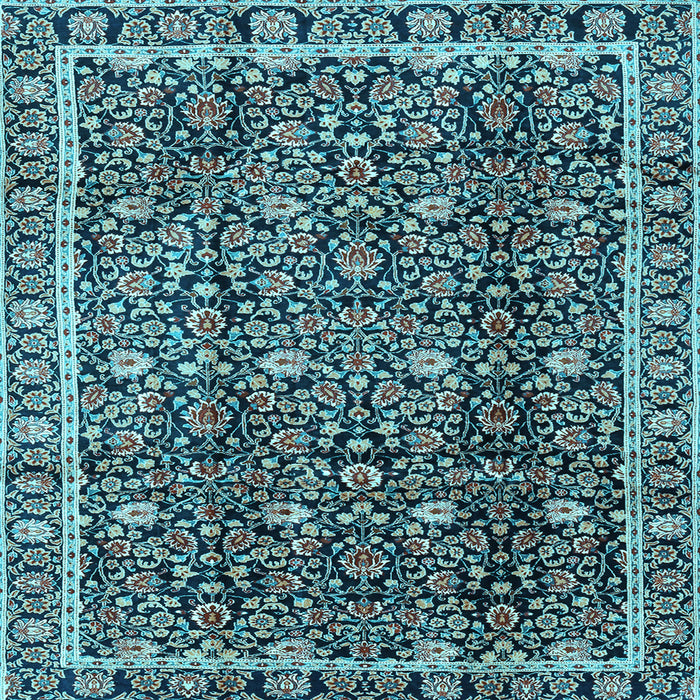 Square Persian Light Blue Traditional Rug, tr2926lblu